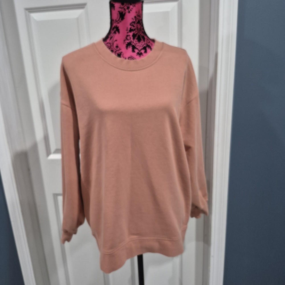 Lululemon Sweatshirt Womens 6 8 Peach Pink Savannah Perfectly Oversized Crew